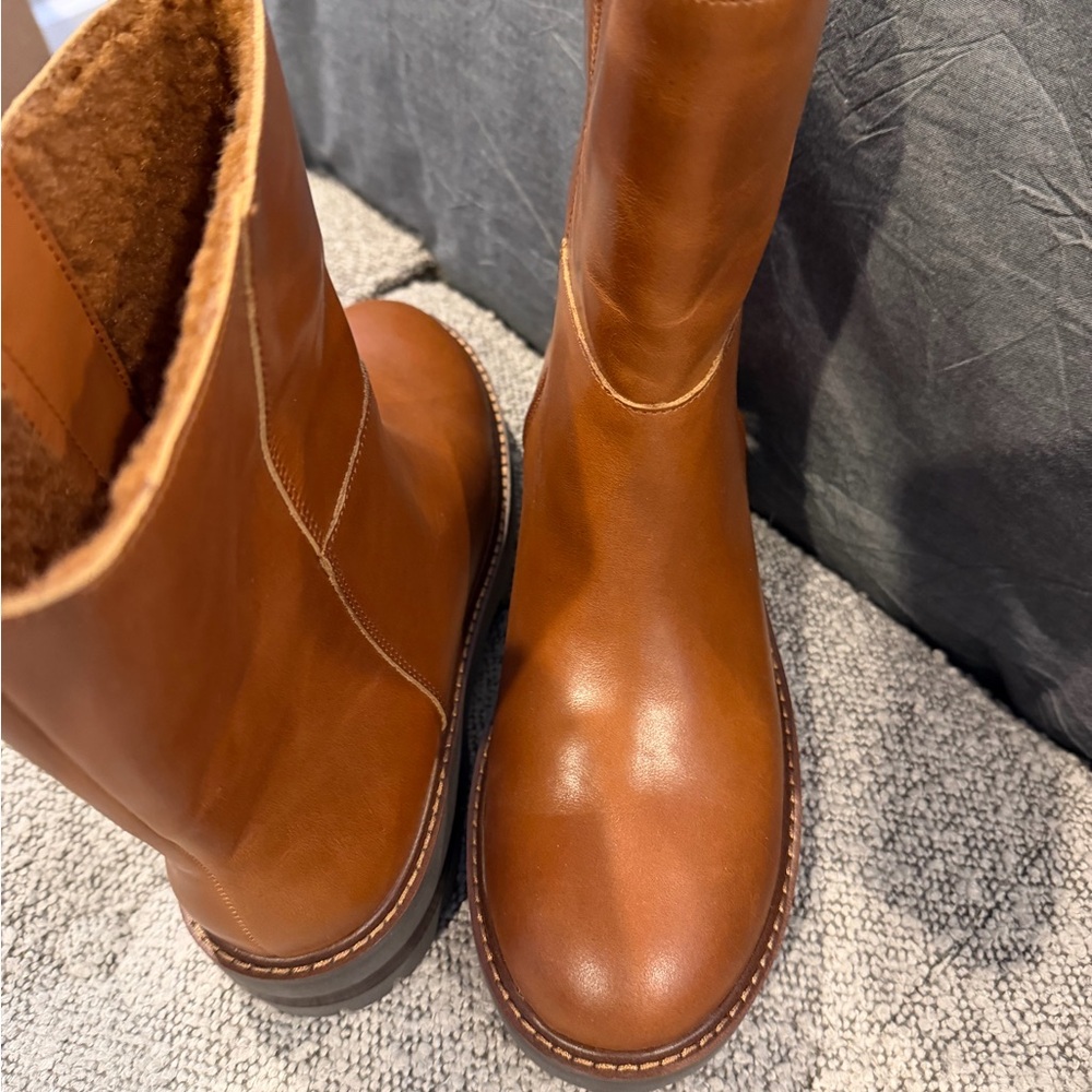 Brown Leather Women's Boots